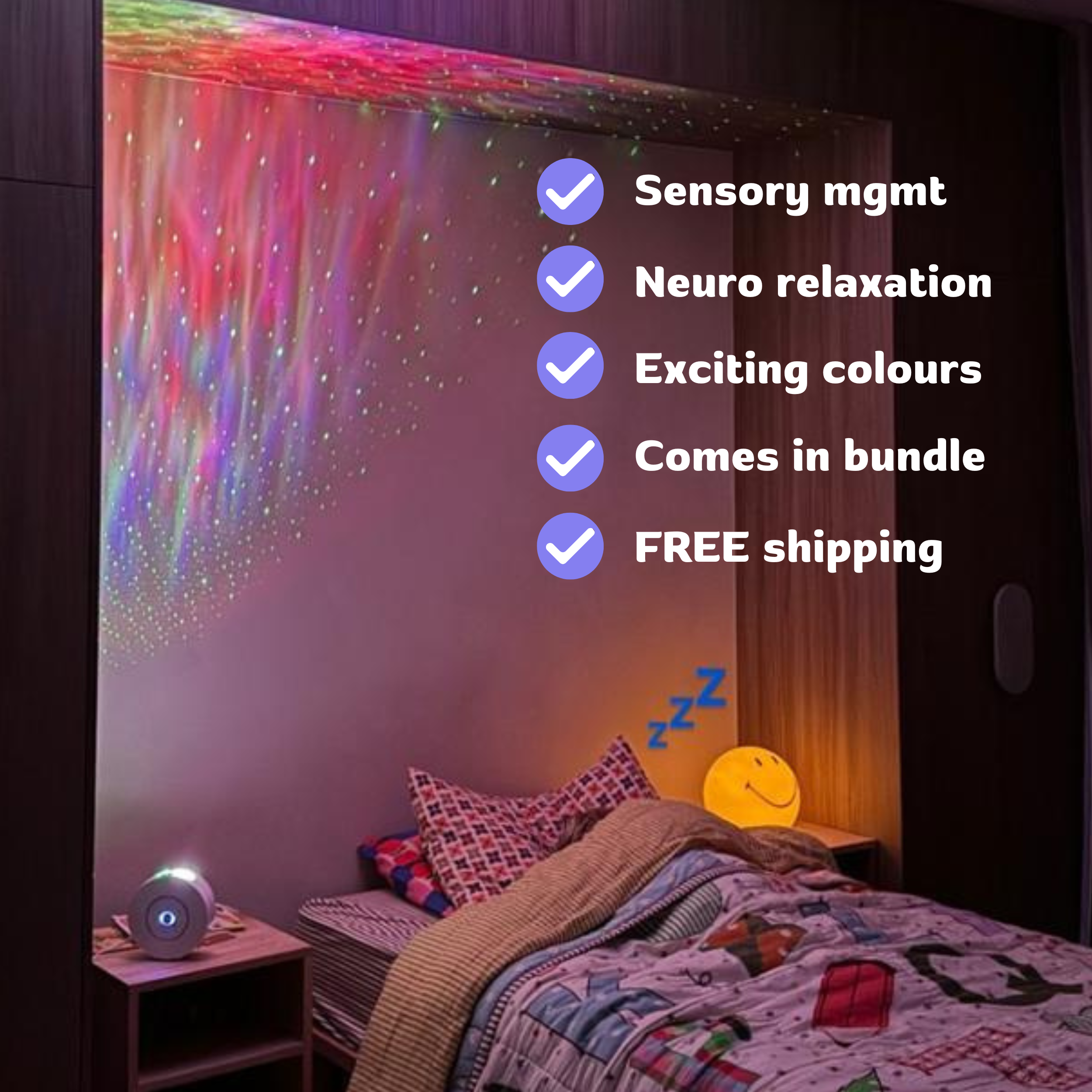 Bubpedia™ Neurosensory Galaxy Light Projector